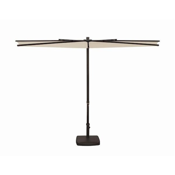 Simplyshade SimplyShade SSUA4599-P040 9 ft. Amelia Half Polyester Umbrella; P040 Natural SSUA4599-P040 - main